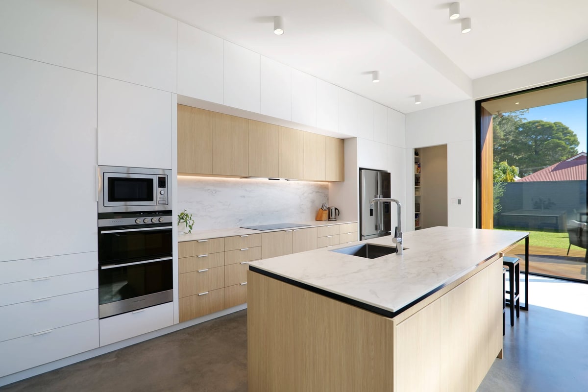 Modern kitchen interior in high-performance home, North Perth